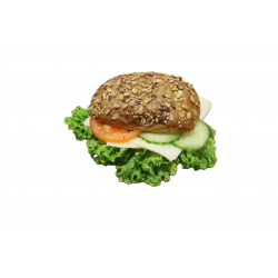 belegtes Mehrkornbrötchen mit Käse