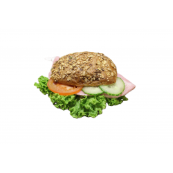 belegtes Mehrkornbrötchen mit Kochschinken